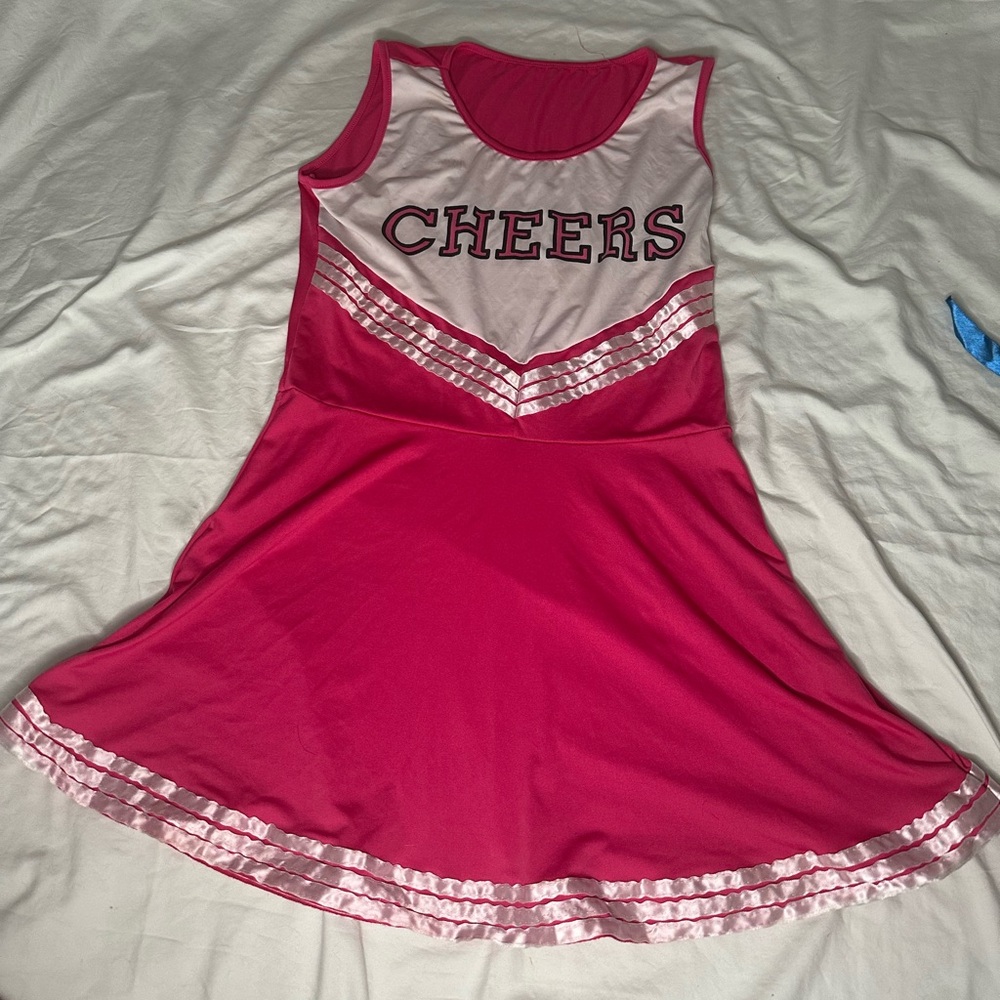 Pink Cheerleader Dress with 'CHEERS' Print